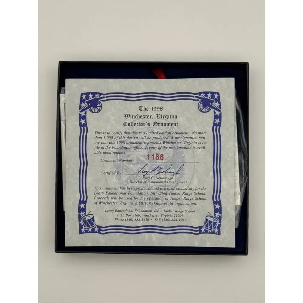 Mort Kunstler 1996 Confederate Christmas #1188 Civil War Christmas Ornament